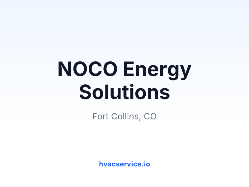 NOCO Energy Solutions