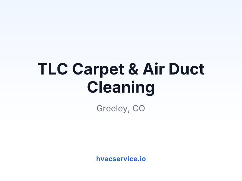 TLC Carpet & Air Duct Cleaning
