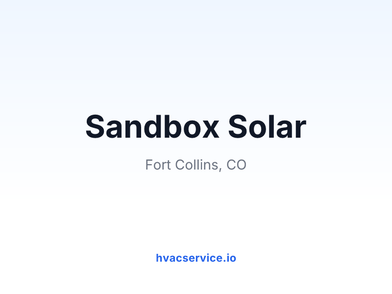 Sandbox Solar