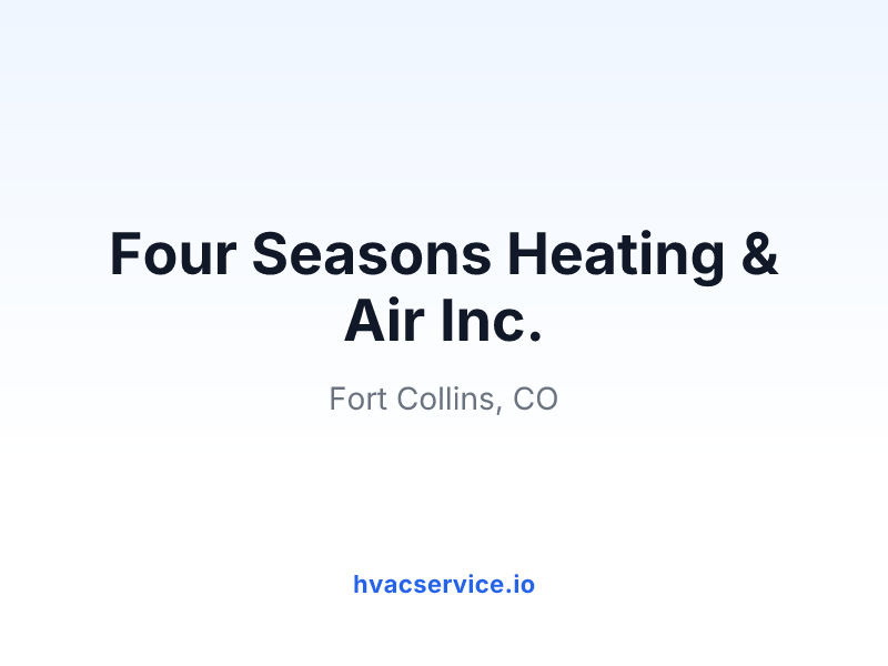 Four Seasons Heating & Air Inc.