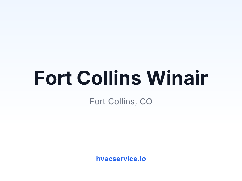 Fort Collins Winair
