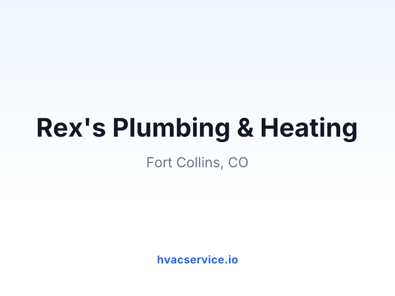 Rex's Plumbing & Heating