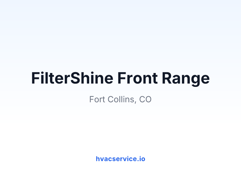 FilterShine Front Range