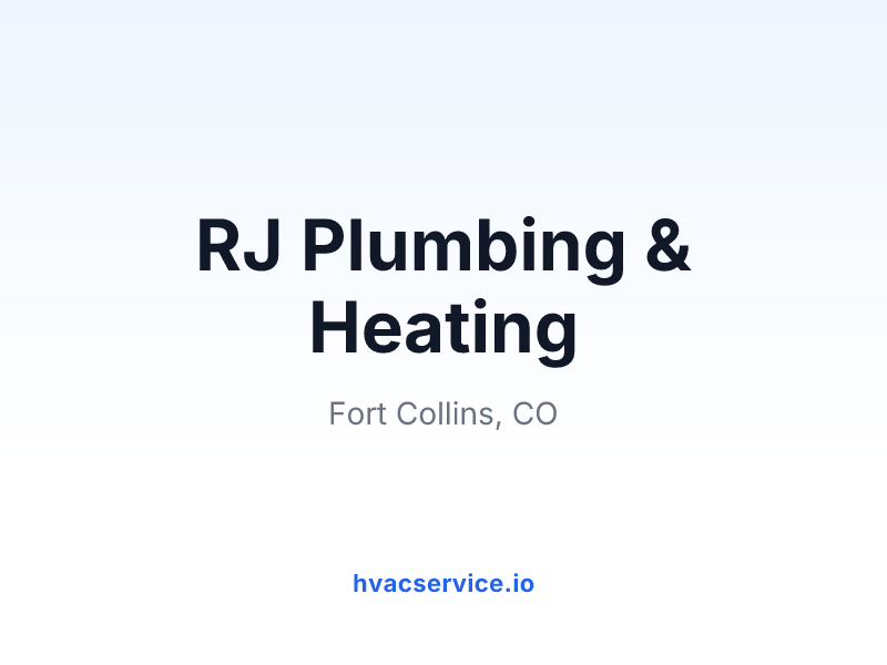 RJ Plumbing & Heating