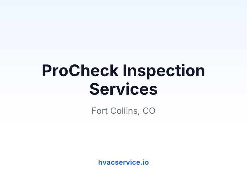 ProCheck Inspection Services