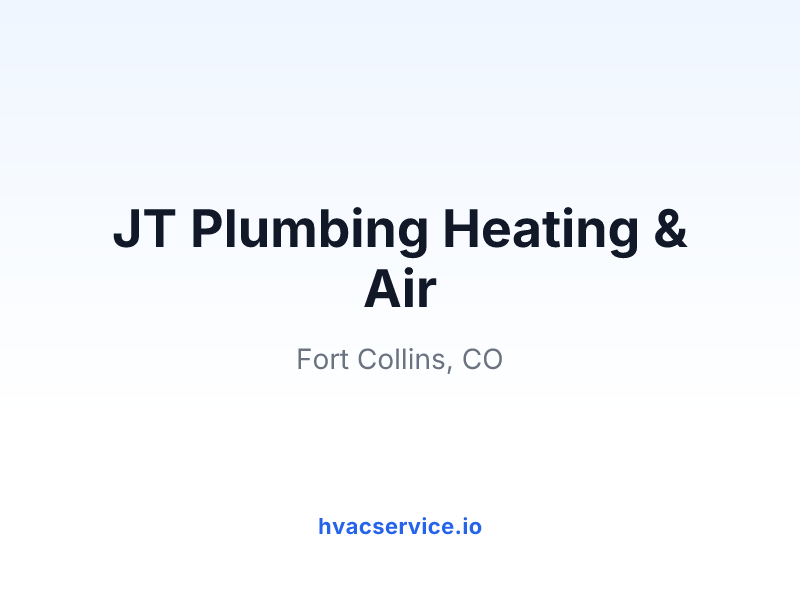 JT Plumbing Heating & Air