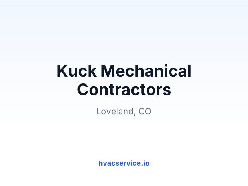 Kuck Mechanical Contractors