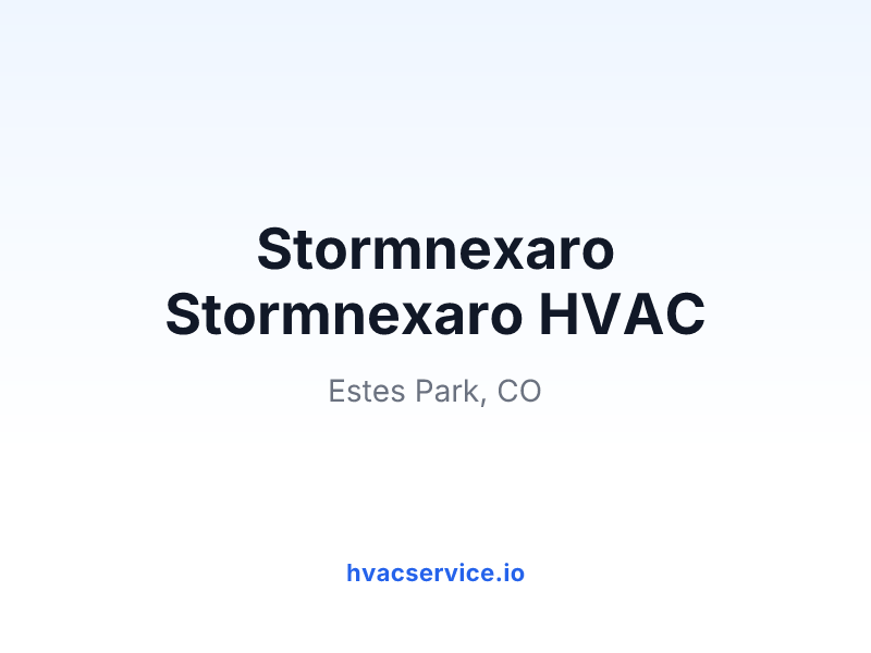 Stormnexaro Stormnexaro HVAC