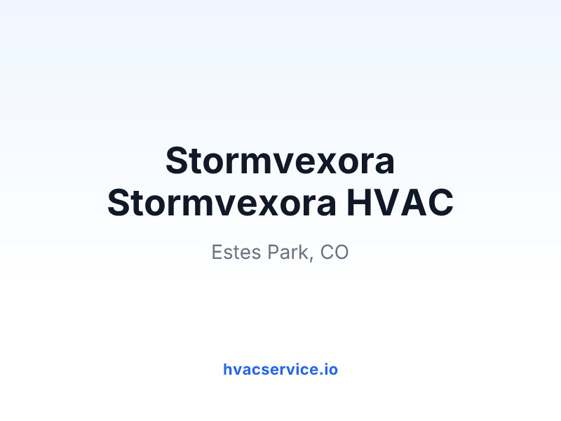 Stormvexora Stormvexora HVAC