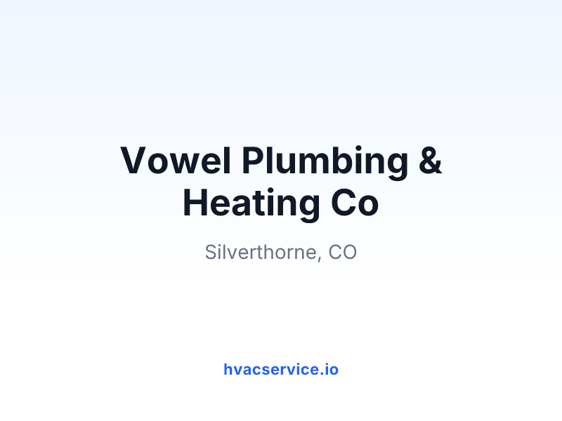 Vowel Plumbing & Heating Co
