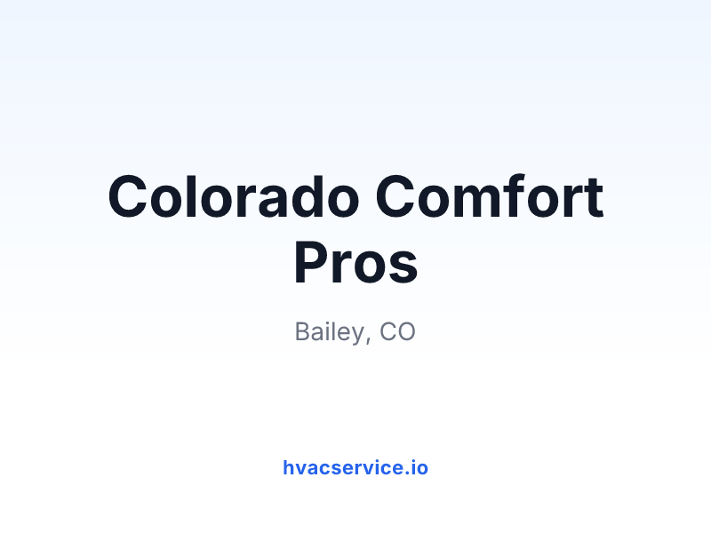 Colorado Comfort Pros