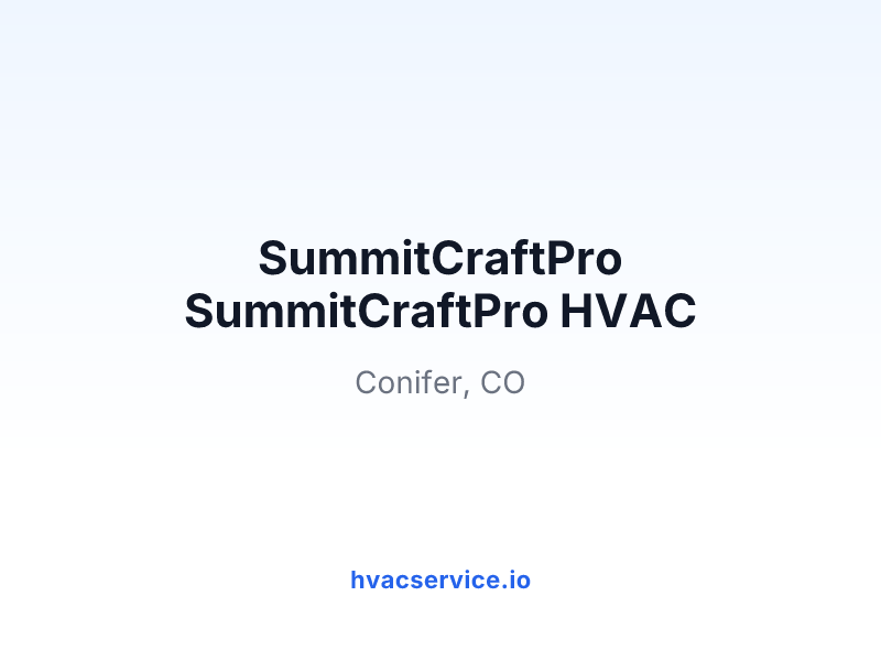 SummitCraftPro SummitCraftPro HVAC