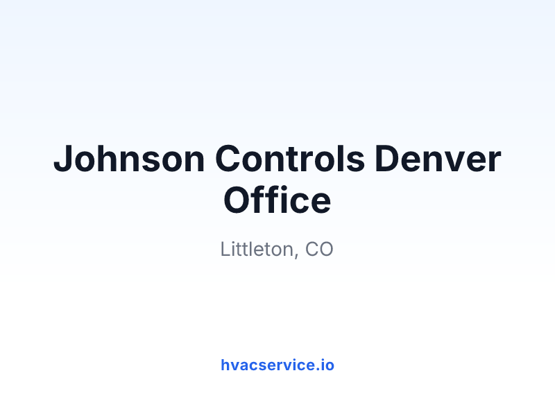 Johnson Controls Denver Office