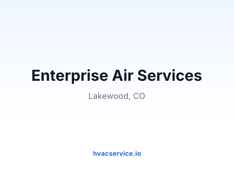 Enterprise Air Services