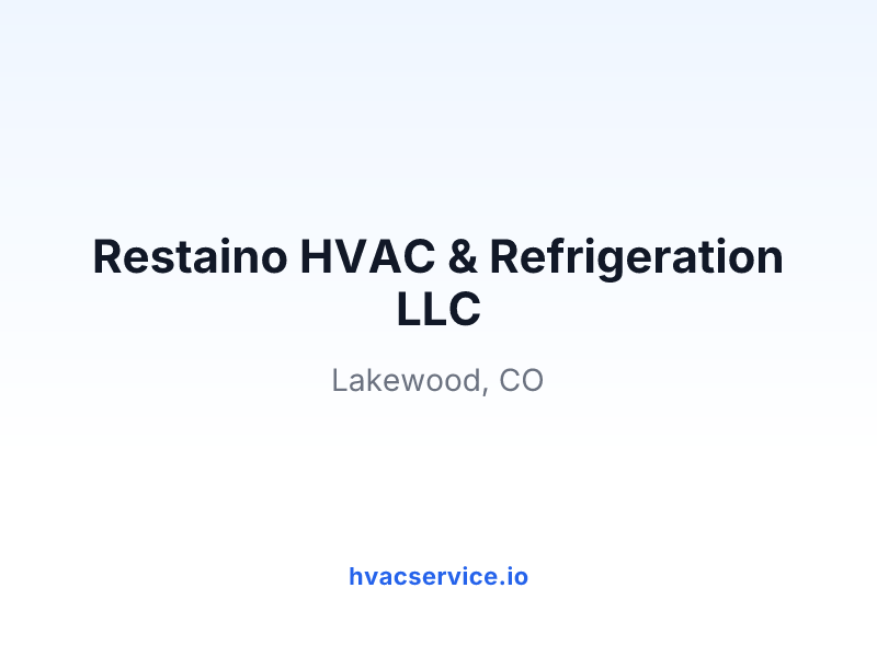 Restaino HVAC & Refrigeration LLC