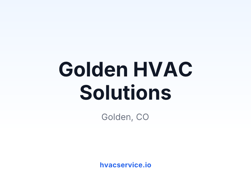 Golden HVAC Solutions