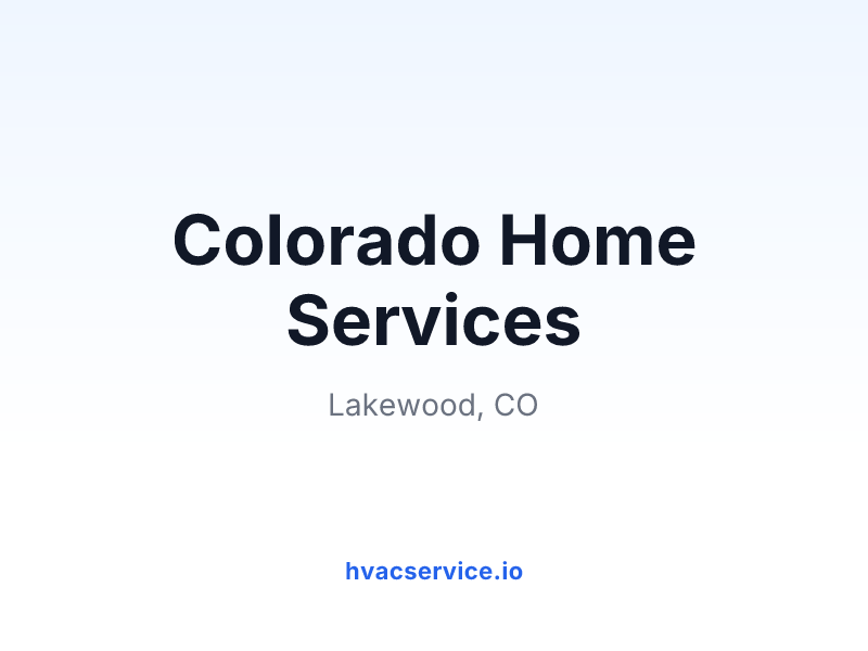 Colorado Home Services