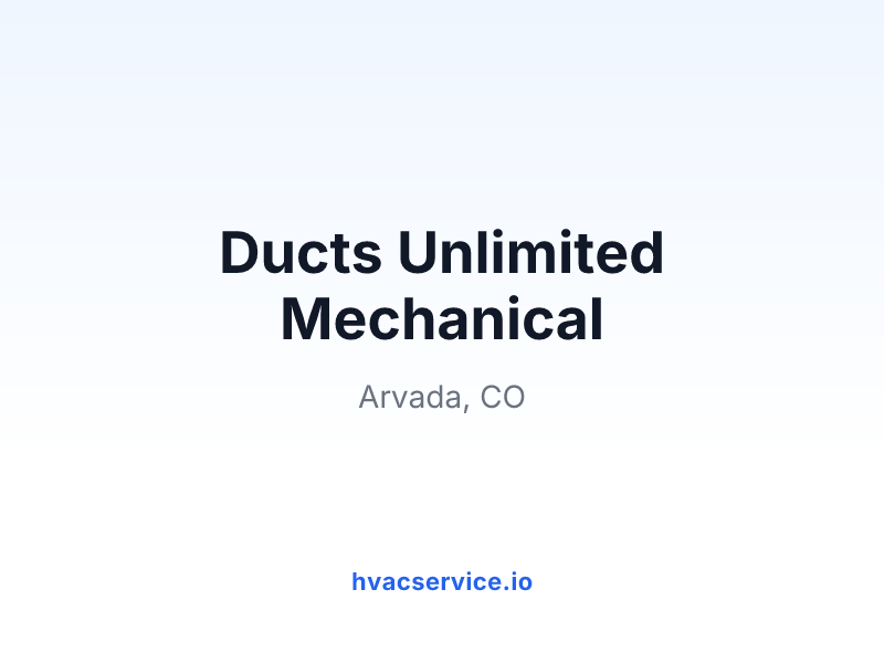 Ducts Unlimited Mechanical