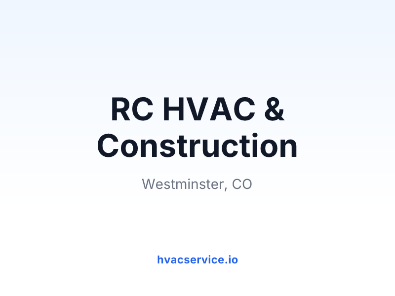 RC HVAC & Construction