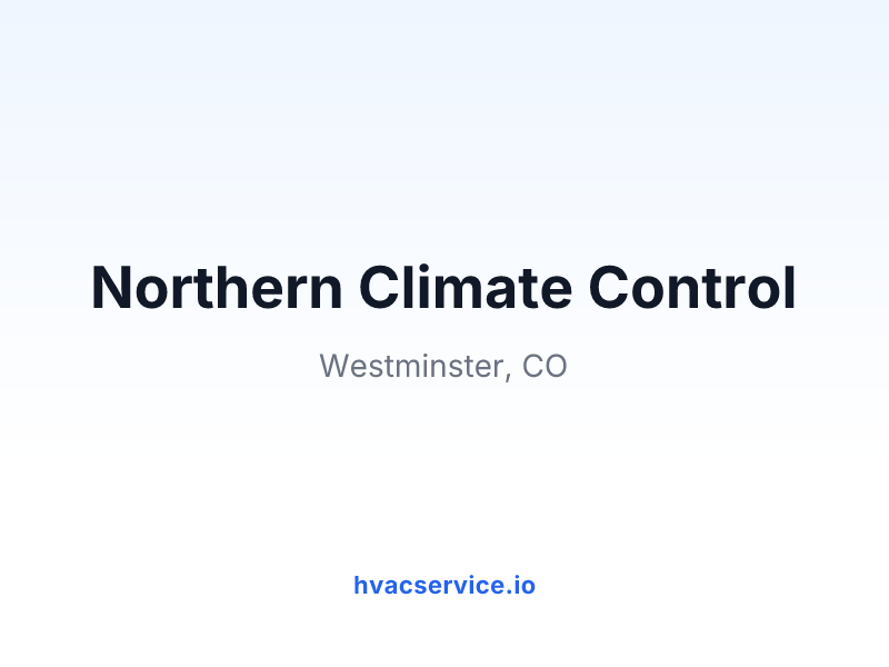 Northern Climate Control