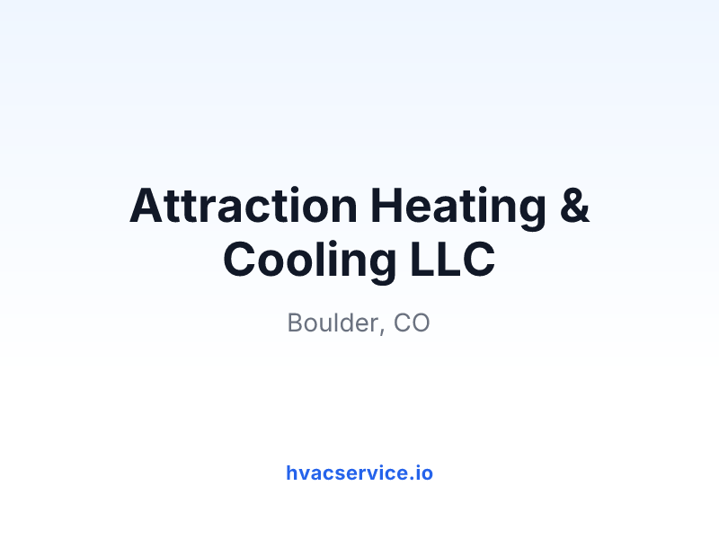 Attraction Heating & Cooling LLC