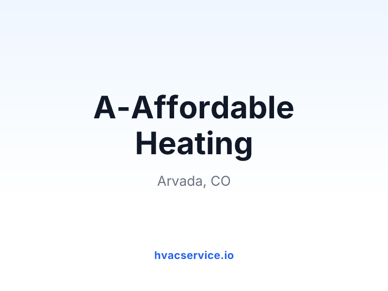 A-Affordable Heating