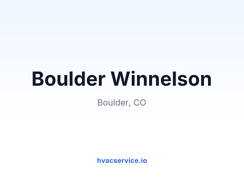 Boulder Winnelson