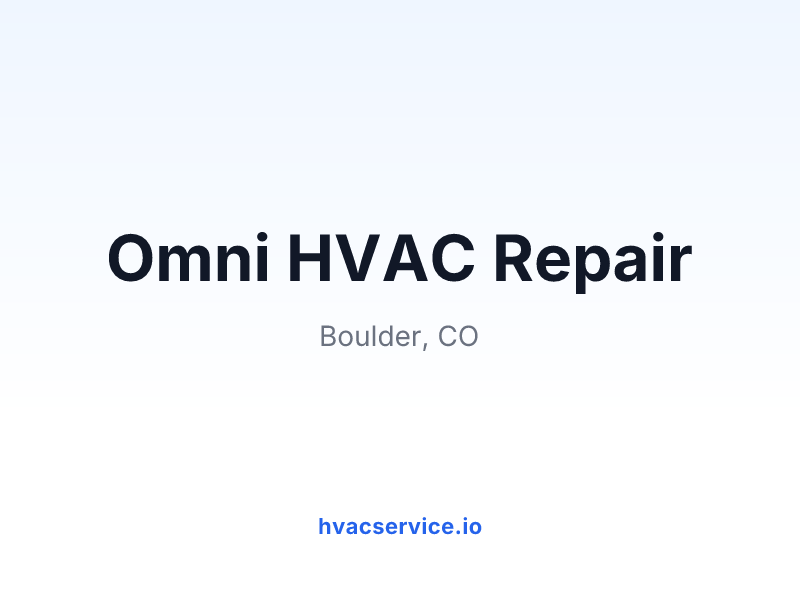 Omni HVAC Repair