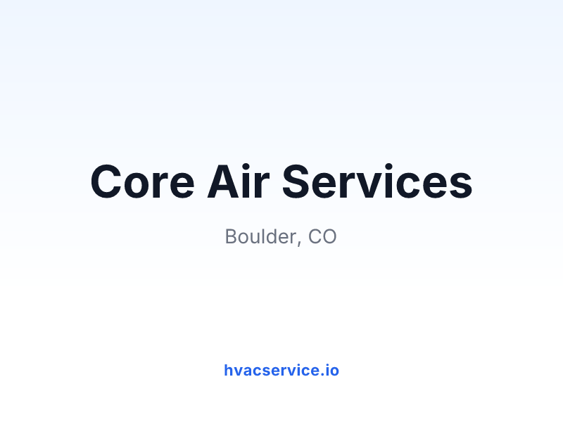 Core Air Services