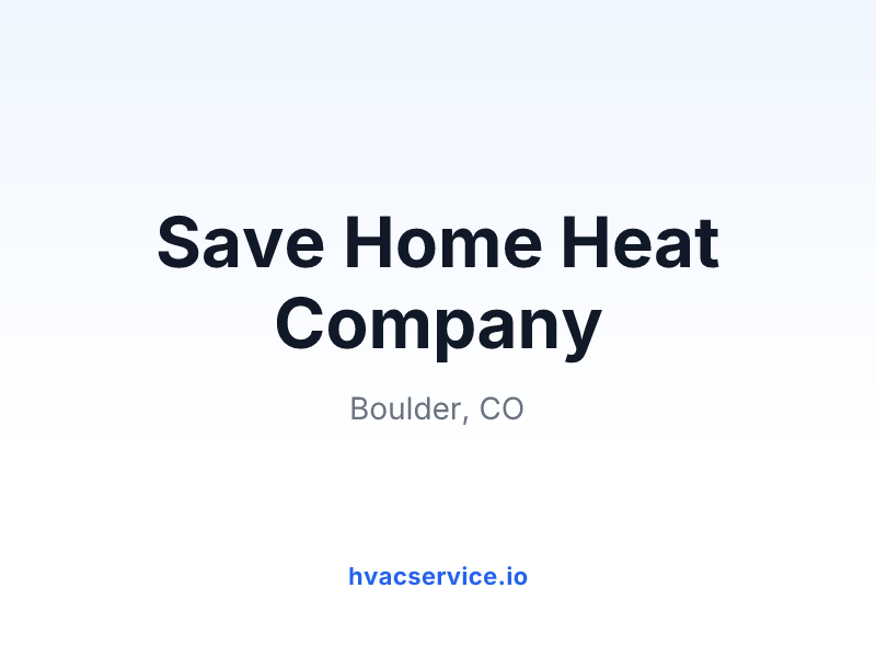 Save Home Heat Company