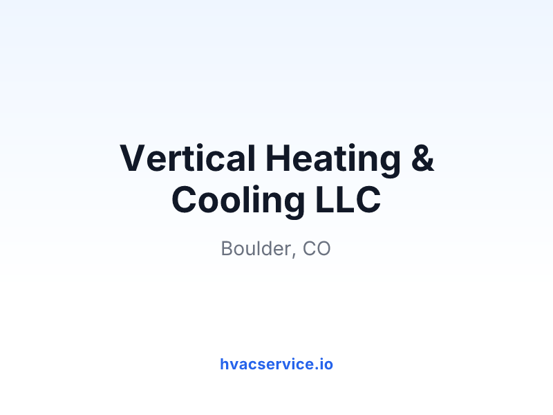Vertical Heating & Cooling LLC