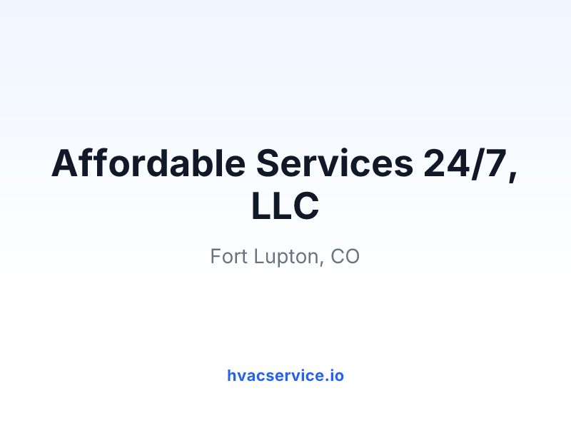 Affordable Services 24/7, LLC