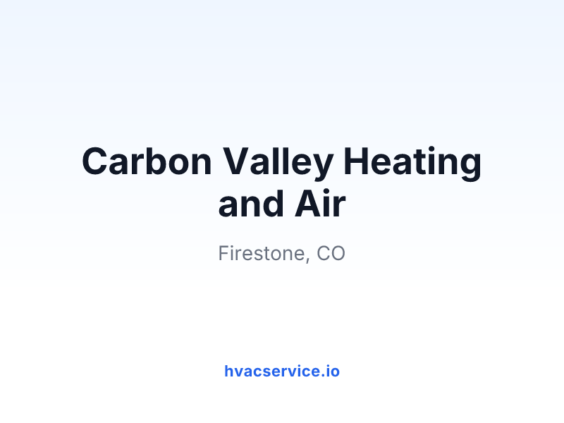 Carbon Valley Heating and Air