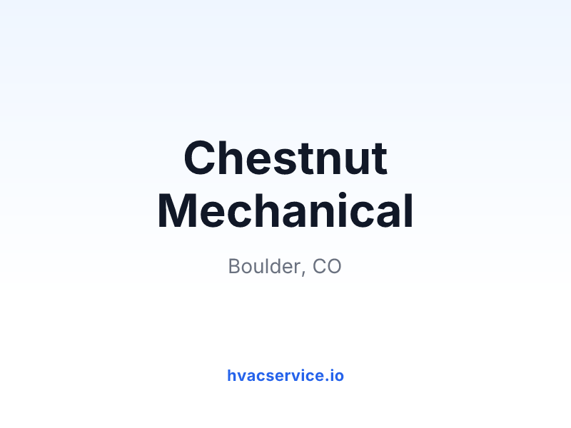 Chestnut Mechanical