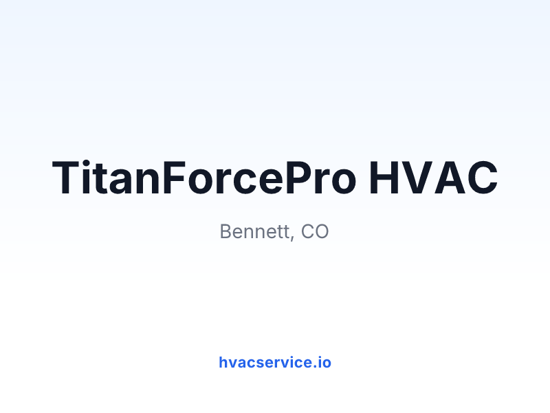 TitanForcePro HVAC