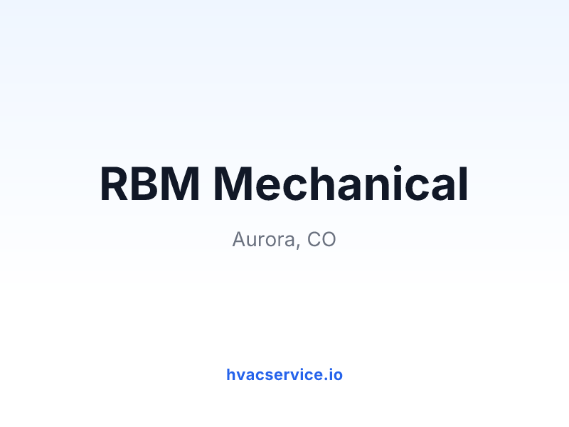 RBM Mechanical