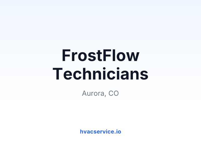 FrostFlow Technicians