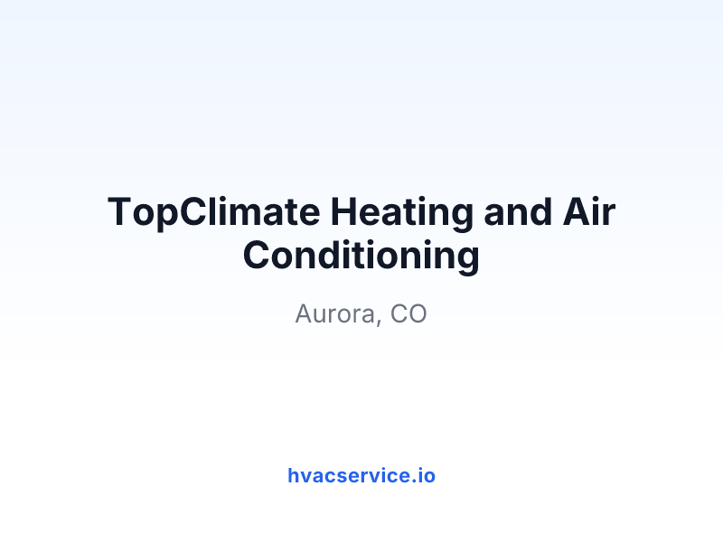 TopClimate Heating and Air Conditioning
