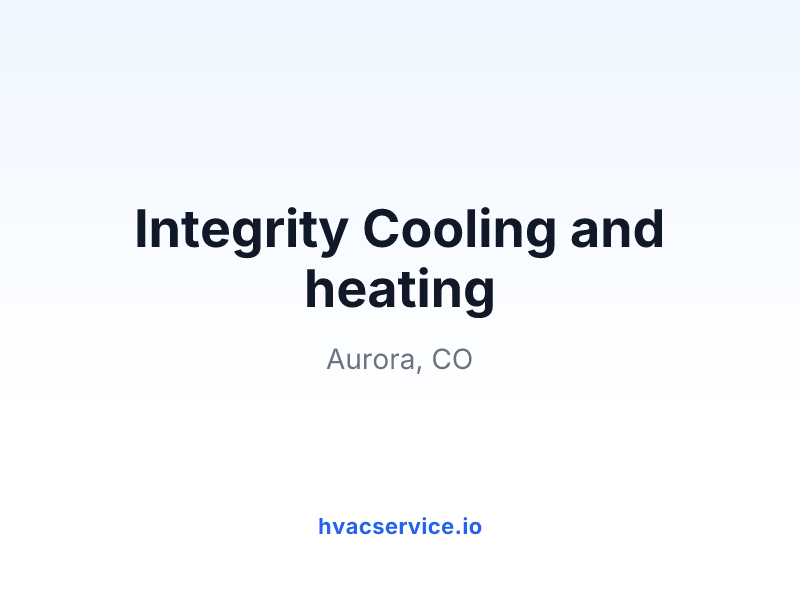 Integrity Cooling and heating
