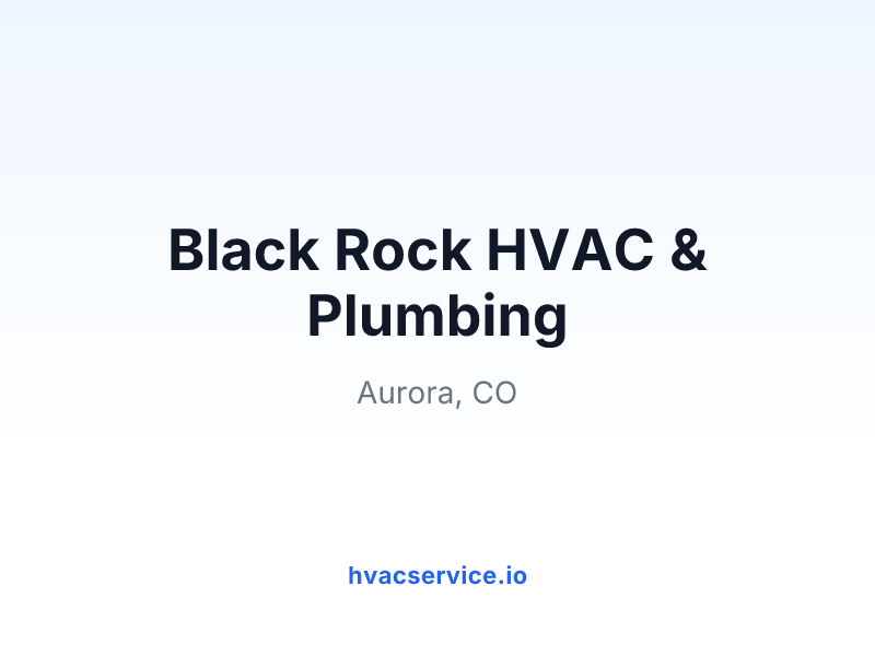 Black Rock HVAC & Plumbing
