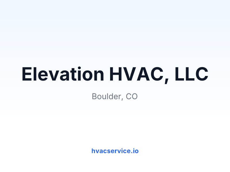 Elevation HVAC, LLC