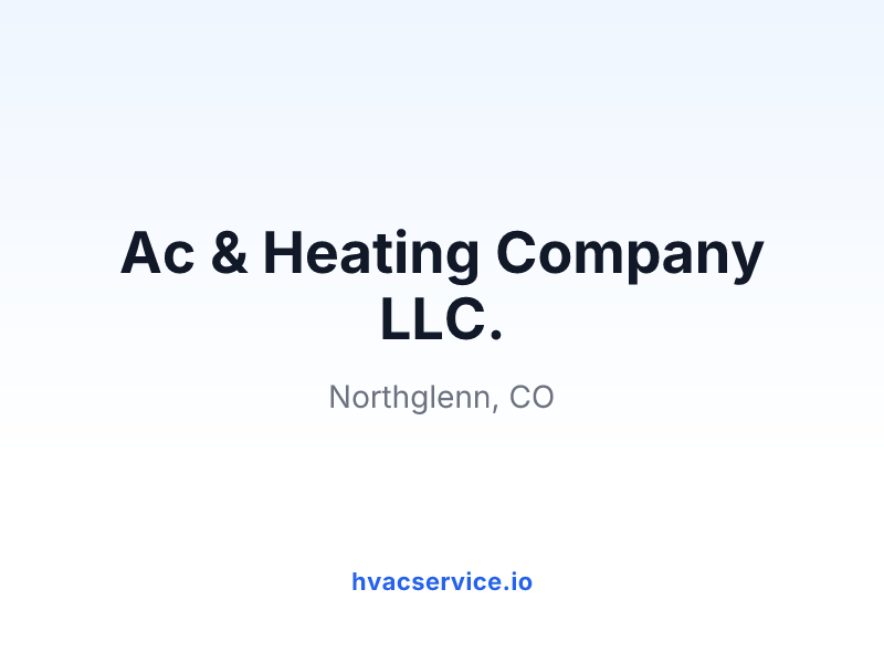 Ac & Heating Company LLC.