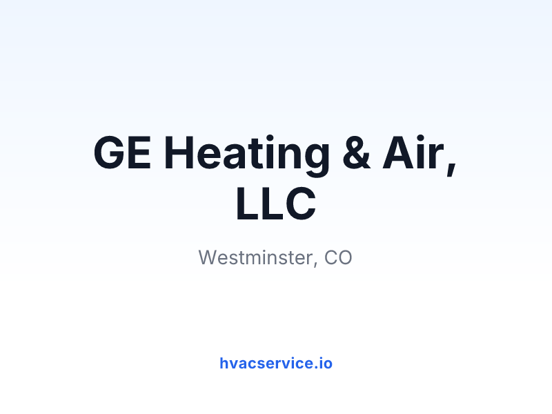GE Heating & Air, LLC