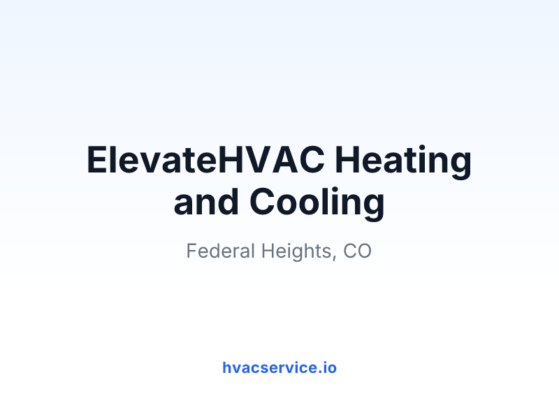 ElevateHVAC Heating and Cooling