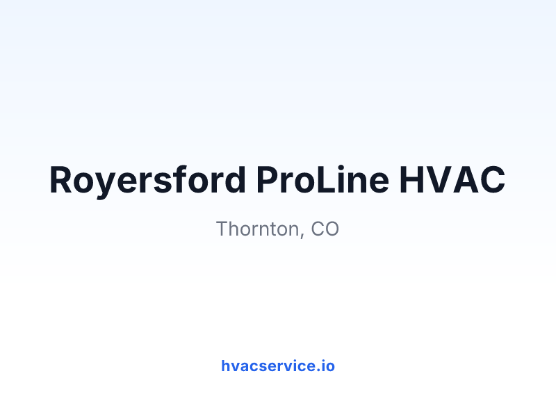 Royersford ProLine HVAC