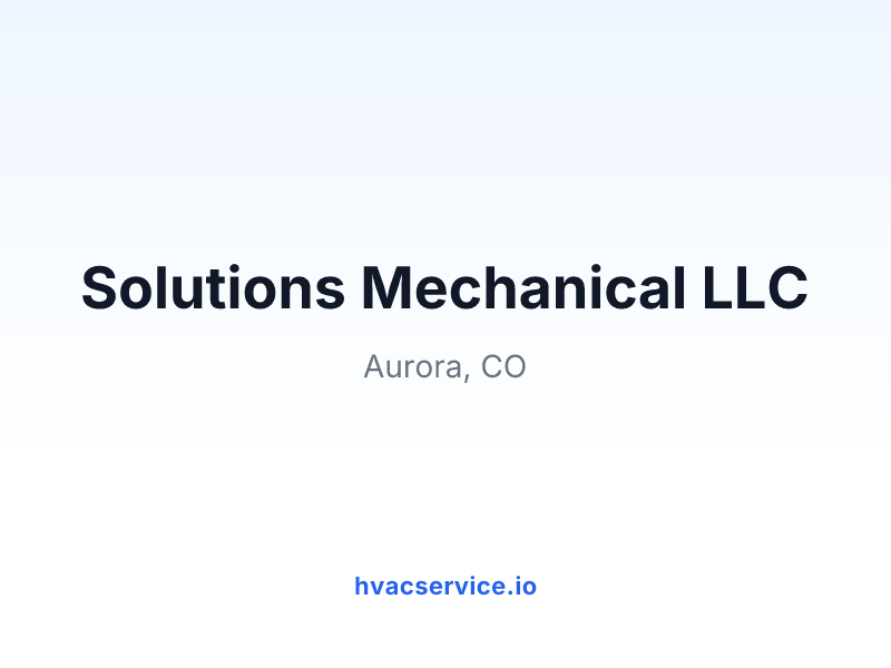 Solutions Mechanical LLC