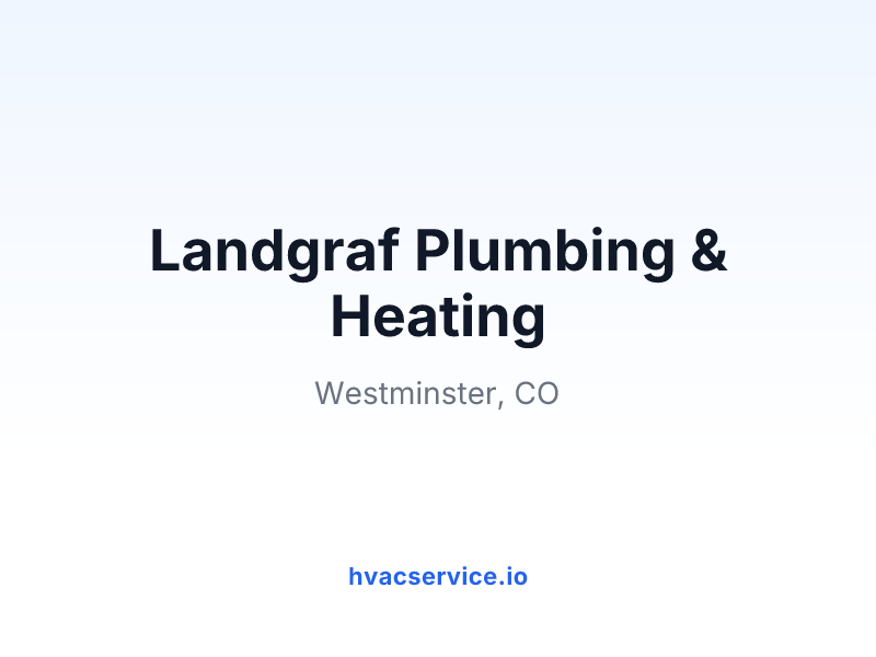 Landgraf Plumbing & Heating
