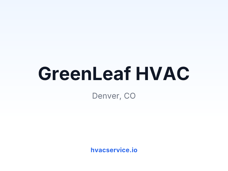GreenLeaf HVAC