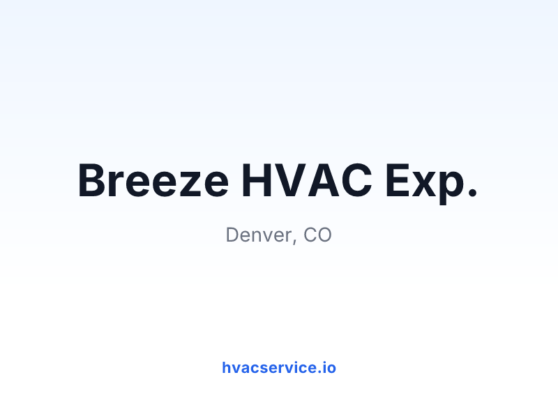 Breeze HVAC Exp.