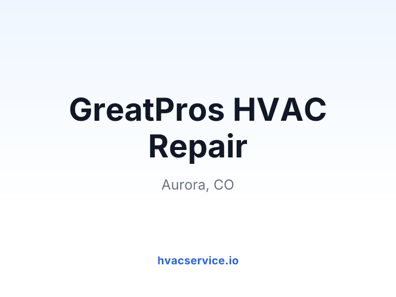 GreatPros HVAC Repair